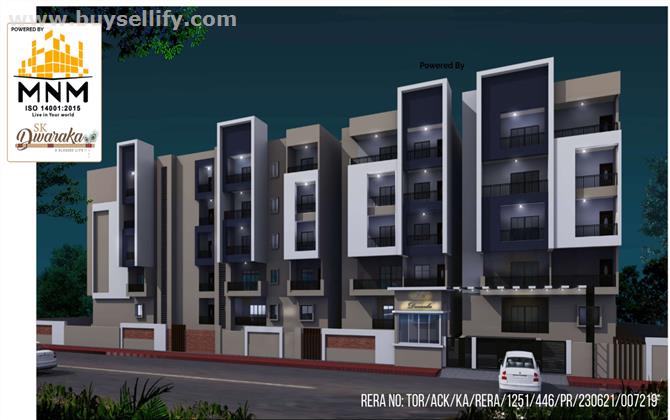 1745 Sq.Ft Flat with 3BHK For Residential Apartment For Sale in Hormavu