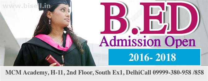 B.Ed Course Admission Non Attending Mode MCM Academy