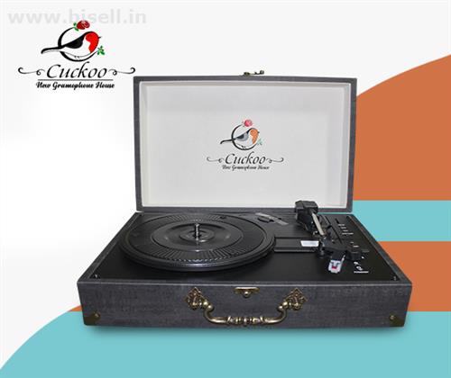 CUCKOO - 3 SPEED RECORD PLAYER TURNTABLE - BLACK - With USB SD & Bluetooth - 1583005001