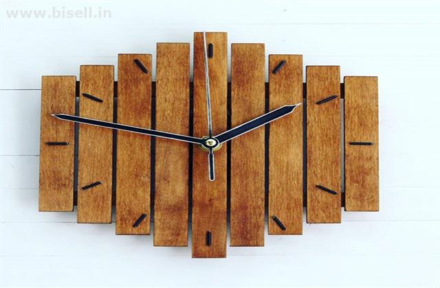 handmade wooden clock