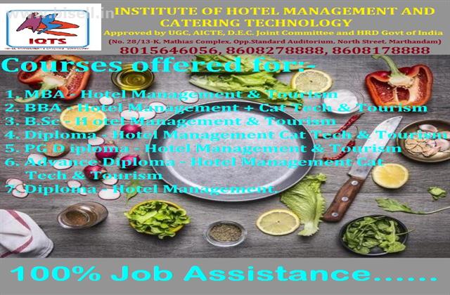 IQTS - Job Oriented Diploma Hotel Management Courses