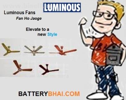 Buy Luminous LED Fans with Remote, Ceiling Fans, Table Fans, Pedestal Fans & Wall Fans