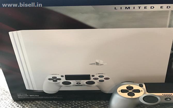 playstation 4 pro with 5 free games and 2 controllers