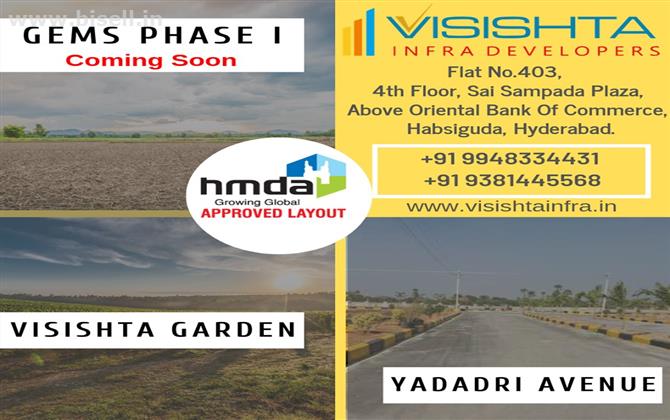 Open Plots Sales in bibinagar |Visishta Infra Developers